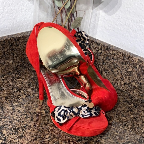 Bebé platform heels leather suede - Picture 5 of 6